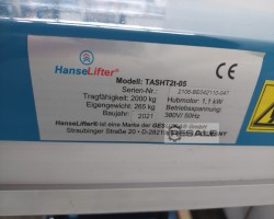 Maschine: HANSE LIFTER TASHT 2T - 0,5 Hydr. Scherenhubtisch