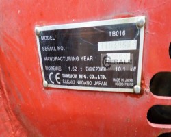 Maschine: TAKEUCHI TB 016 Minibagger