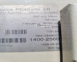 Maschine: ABB ROBOTICS IRB 1400 with TPS 4000 Industrieroboter