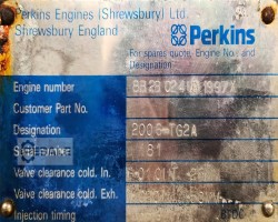 Maschine: PERKINS 2006-TG2A Dieselgeneratoren
