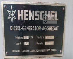 Maschine: HENSCHEL u Diesel Motorkühlung von 300 KW Diesel-Notstrom