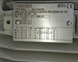 Maschine: SIEMENS 1CV3131A Elektromotor, Flanschmotor, 7,5KW, 2950rpm, 400V,