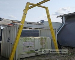 Maschine: MUSTERFIRMA Krangestell 6800 mm Krangestell Kranbahn Laufkatzengestell