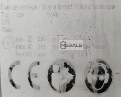 Maschine: ALTENDORF WA 6 Formatkreissägen