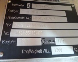 Maschine: TRACTEL GREIFZUG TIRAK type X 1233 bis 1.300 kg Seildurchlaufwinde  Motorseilzug
