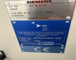 Maschine: DS TECHNOLOGIE SCHARMANN ECOSPEED 2600/7800 Achs-Hochleistungsfräsmaschine