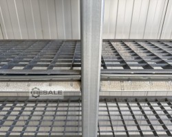 Maschine: DEXION HI 280 Länge: 2,71 lfm. / 5 Ebenen Fachbodenregale Lagerregale Regal Regale