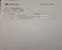 Maschine: GEHRING E 630-45 Honmaschine
