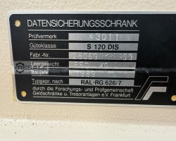 Maschine: LAMPERTZ S 120 DIS Safe / Datensicherungsschrank