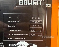 Maschine: BAUER MB-D Staplerkorb, Arbeitskorb