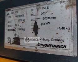 Maschine: JUNGHEINRICH EMC 110 E- Hochhubwagen