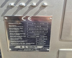 Maschine: K+G WETTER MAW U200 - type 431 Fleischwölfe