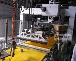 Maschine: BARGSTEDT/HOMAG PROFI KFL620 -  TSP 420 PLATTENAUSBESSERUNGS UND PROFILIERLINIE