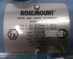 Maschine: ROSEMOUNT Vortex 8800, F020SD1N3D1I1M5 Durchflussmessgerät Vortex 8800