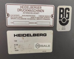 Maschine: HEIDELBERG CPC 2.01 