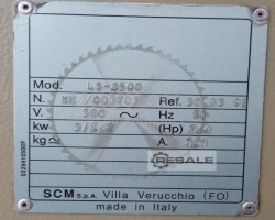 Maschine: SCM LS2500 Langbandschleifmaschinen