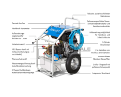 Maschine: DYNAJET Trolley 350mg 21L petrol motor Reinigungsmaschinen