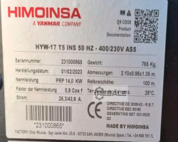 Maschine: HIMOINSA Yanmar 18 kVA Notstromgeneratoren