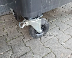 Maschine: WEBER 770l / black / top yellow Müllcontainer MGB Müllgroßbehälter