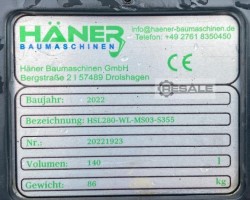 Maschine: HAENER HäNER HSL280  S355  Siebschaufel Häner für Minibagger von 1,5 bis 6to