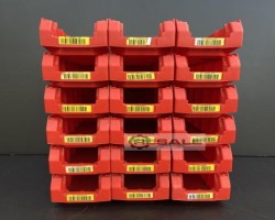 Maschine: SSI SCHäFER LF 511 G ZW red Sichtlagerkisten Stapelkisten