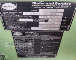 Maschine: MUBEA HIW 750 Profilstahlscheren