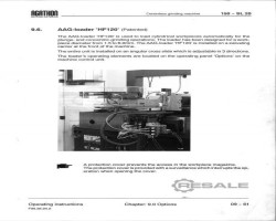 Maschine: AGATHON 150 SL 20 Spitzenlosschleifmaschinen
