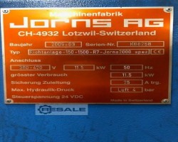 Maschine: JORNS MSC-150-1500-RO-SA-JORNS2000 Längsteilanlagen