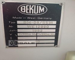 Maschine: BEKUIM BM 08 Blasformmaschinen