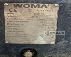 Maschine: WOMA 550Z-250 M Twinjet , electr. Z-250 M Twinjet , electric motor