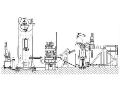 Maschine: COLOMBO AGOSTINO 225.400 Coil-Präge- und Stanzanlage