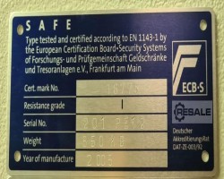 Maschine: LAMPERTZ Doku Data Safe PE12 Datensicherungsschrank Sicherheitsschrank Tresor