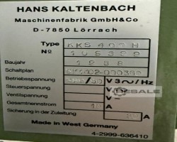 Maschine: KALTENBACH KKS 400 H Metallkreissägen