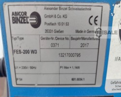Maschine: BINZEL FES 200 W3 Schweissrauchabsaugungen
