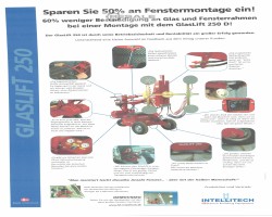 Maschine: INTELLITECH GLASLIFT 250 Akkubetriebener Glaslifter