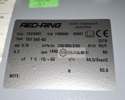 Maschine: RED RING TGT 560-4D + .., Industrie Rohrventilator mit Zubehör, D560mm,