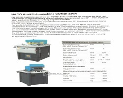 Maschine: HACO COMBI Ausklinkmaschinen