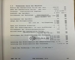 Maschine: TOS SVITAVY  - AB FWP 22 Hobelmaschinen