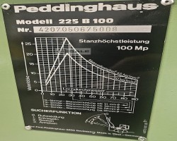 Maschine: PEDDINGHAUS 225 B 100 Lochstanzen