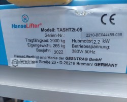 Maschine: HANSE LIFTER TASHT 2T - 0,5 Hydr. Scherenhubtisch