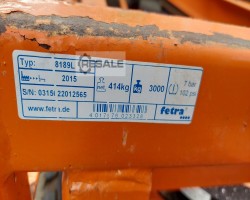 Maschine: FETRA 8189 L 3T Stabmaterial Langgut Transport Anhänger
