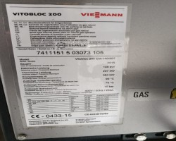 Maschine: VIESSMANN Vitobloc 200 EM 140/207 Blockheizkraftwerke (BHKW)