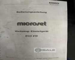 Maschine: DMG MICROSET ECO 210 Werkzeugvoreinstellgerät