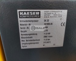 Maschine: KAESER SK 22 Schraubenkompressoranlage