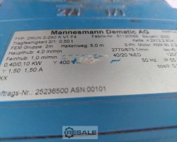 Maschine: VETTER-DAHS PS 5-5.0 Säulenschwenkkran
