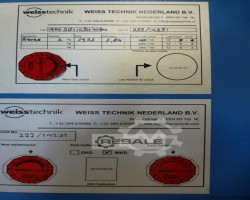 Maschine: WEISS 1500SB/+10JU/40DU Klimaprüfschrank mit Feuchte 1500l