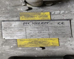 Maschine: RöSLER Z 800 HA Turbo Floc Zentrifugen