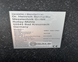 Maschine: DR.H.SCHNEIDER WM1 300 CNC + Renishaw TP200 Mikroskoptische