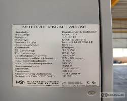 Maschine: K+S (WOLF) GTK 140 Gasgeneratoren