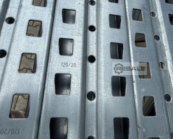 Maschine: META (THYSSEN) MULTIPAL S Länge: 11,40lfm./ 2500x1100mm Palettenregale